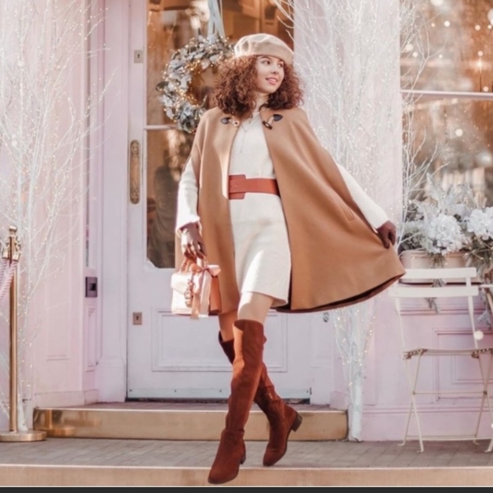 Zara Tan Cape Coat